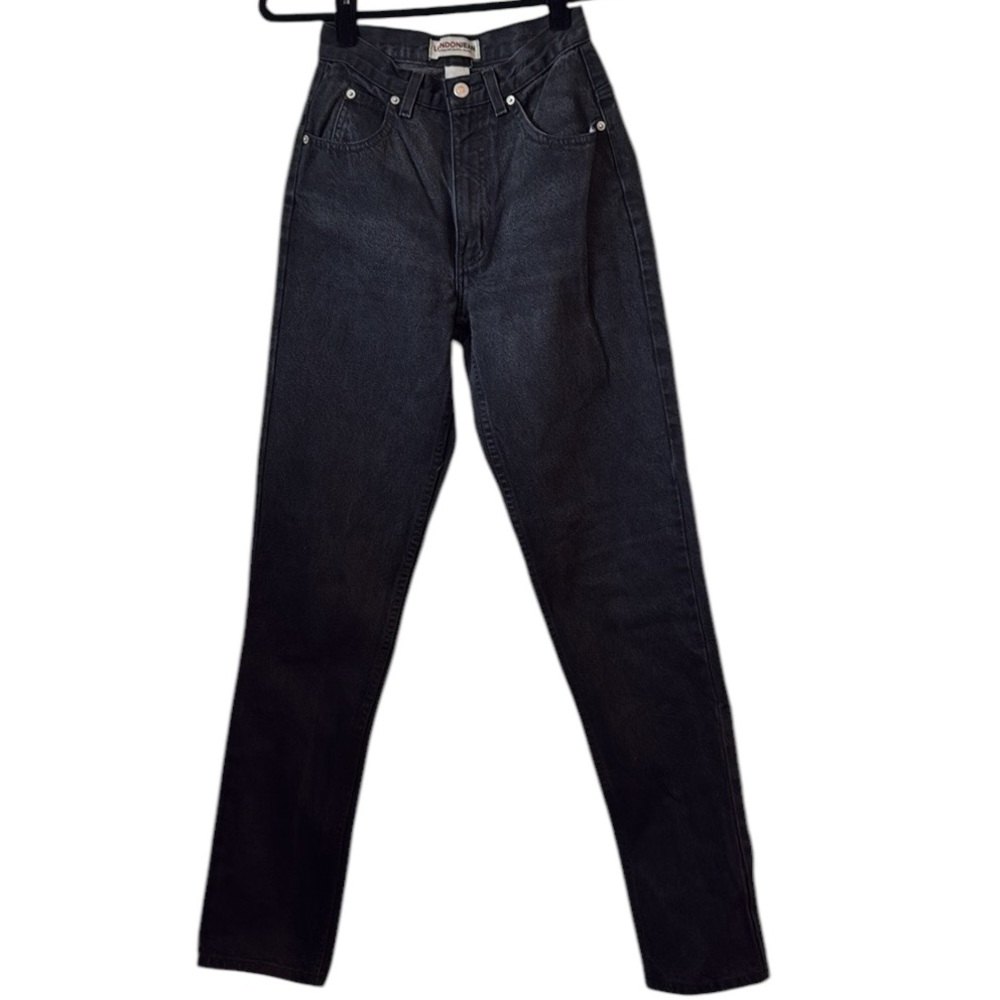 ☀️ London Jean Vintage Black High Rise Mom Jeans